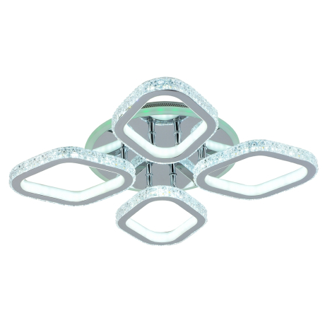 Светодиодная диммируемая люстра с ПДУ Profit Light 8044/4 CHR 