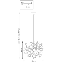 Светильник подвесной с Led лампочками в комплекте Lightstar L1P721132+Lamps