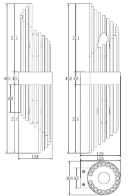 Накладной светильник Maytoni Frame MOD174WL-02G