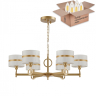 Подвесная люстра с лампочками Favourite Mateo 2634-6P+Lamps E14 Свеча 