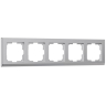 Рамка на 5 постов Werkel Stark (серебряный) W0051806