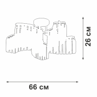 Потолочная люстра Vitaluce V5884 V5884-0/10PL