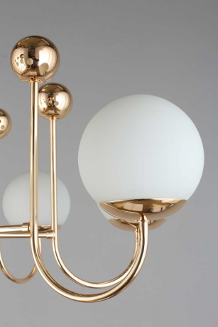 Люстра на штанге с лампочками Omnilux OML-67007-08+Lamps 