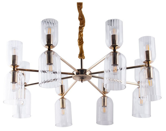 Подвесная люстра Arte Lamp Charm A1623LM-16GO 