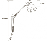 Настольная лампа офисная Arte Lamp Senior A6068LT-1WH