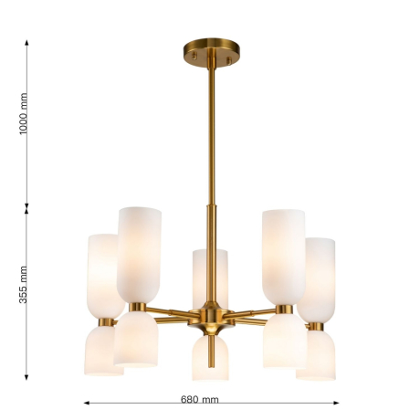 Подвесная люстра с лампочками Favourite Amusing 2876-5P+Lamps E14 P45 