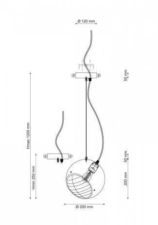 Подвесной светильник Lucia Tucci Narni 3 NARNI 1942.1 gray-green 