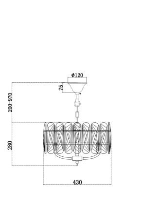 Подвесной светильник Maytoni Suite MOD122PL-05BS 