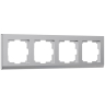 Рамка на 4 поста Werkel Stark (серебряный) W0041806