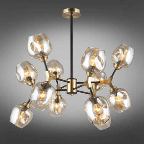 Люстра с поддержкой Алисы потолочная Omnilux OML-93407-12-A 