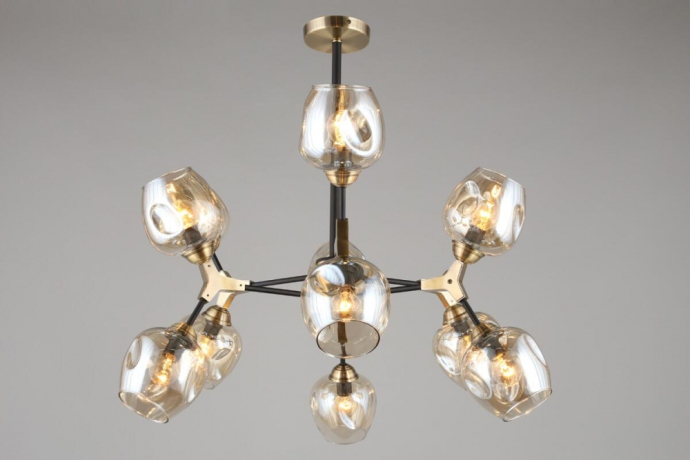 Люстра с поддержкой Алисы потолочная Omnilux OML-93407-12-A 