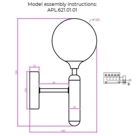 Бра Aployt Ewelina APL.621.01.01 