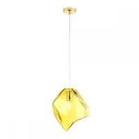 Подвесной светильник Crystal Lux NUESTRO SP1 GOLD/AMBER