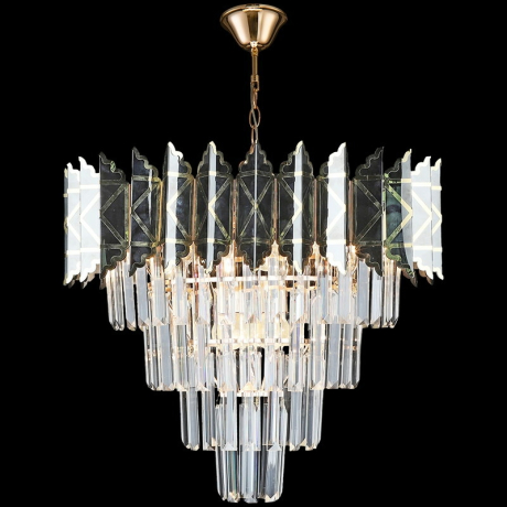 Подвесная хрустальная люстра Reluce 02202-0.4-07 FGD+BK (1425126) 