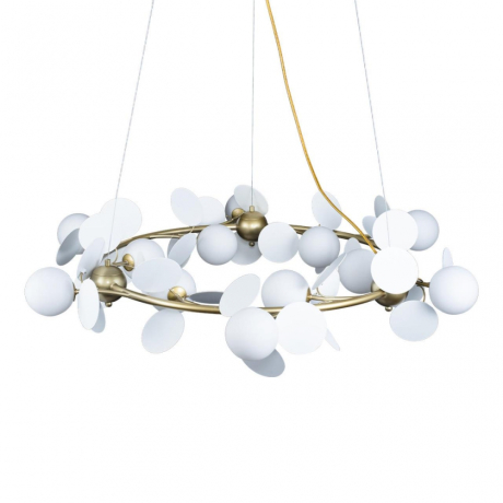 Люстра подвесная с Led лампочками в комплекте LOFT IT 10008/1050 white+Lamps 