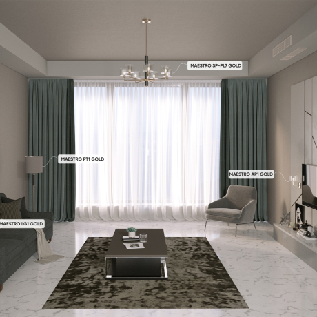 Подвесная люстра Crystal Lux Maestro SP-PL7 Gold 