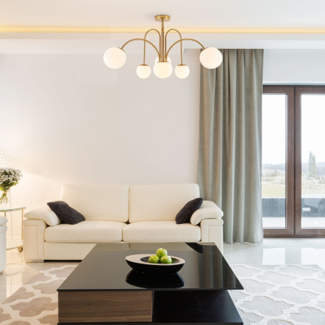 Люстра на штанге Eurosvet Alix 30177/6 латунь 