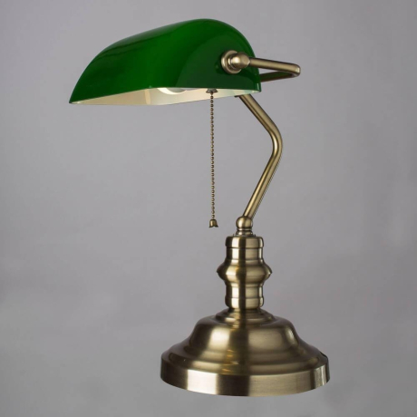 Настольная лампа офисная Arte Lamp Banker A2492LT-1AB 
