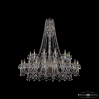 Подвесная люстра Bohemia Ivele Crystal 1411 1411/24+12/530/h-154 G