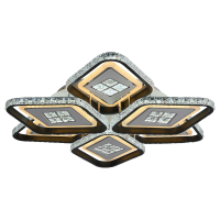 Светодиодная диммируемая люстра с ПДУ Profit Light 8054/3+3 WHT+BLK 324W