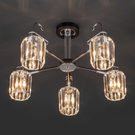 Люстра на штанге Eurosvet Tenia 70090/5 графит 