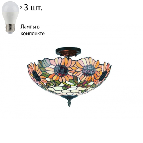 Светильник подвесной с лампочками Omnilux OML-80407-03+Lamps 