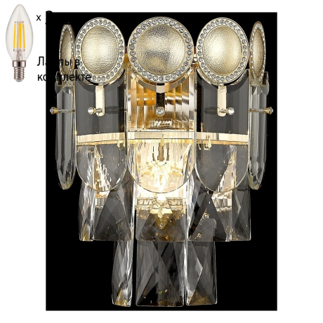 Бра с лампочками Wertmark WE116.03.301+Lamps 