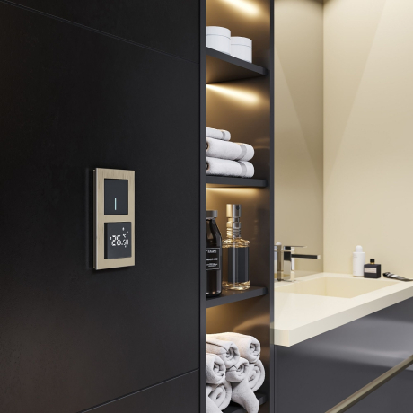 Терморегулятор электромеханический для теплого пола Werkel черный W1151208