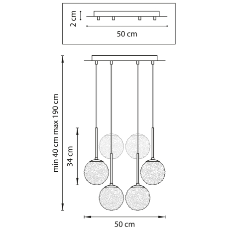 Люстра подвесная с Led лампочками в комплекте Lightstar 815260+Lamps 