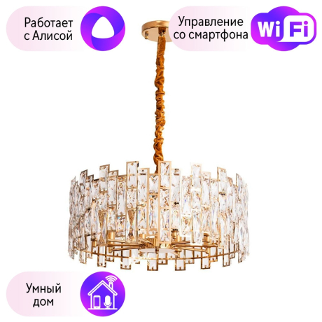 Подвесная люстра Divinare Medea с поддержкой Алиса 1684/01 LM-10-A 
