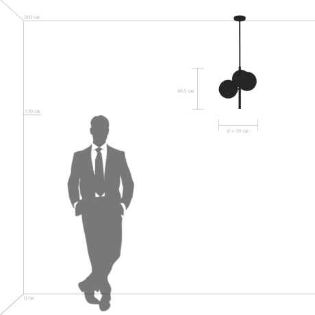 Люстра на штанге Lightstar Croco 815031 