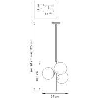 Люстра на штанге Lightstar Croco 815031