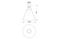 Магнитный LED светильник 5W 3000К для модульной системы Tringlas Donolux DL20234M5W1 Black