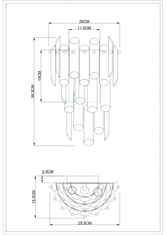 Светильник настенный с лампочками DIVINARE 3511/02 AP-3+Lamps 
