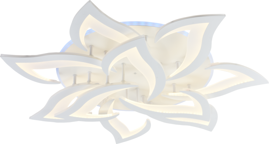 Светодиодная люстра 8028/7+3 WHT 180W+14W RGB Profit Light