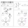 Потолочная люстра с лампочками Ambrella light TR303305+Lamps 