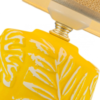 Настольная лампа с абажуром и с лампочкой Arti Lampadari Erchie E 4.1.T2 PY+Lamps