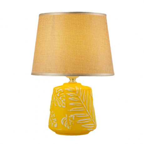 Настольная лампа с абажуром и с лампочкой Arti Lampadari Erchie E 4.1.T2 PY+Lamps 