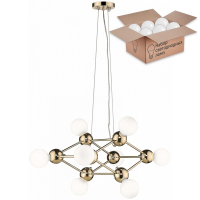 Подвесная люстра с лампочками Wertmark WE234.08.303+Lamps