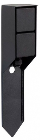 Розетка двойная с заземлением с крышкой Feron  52185 