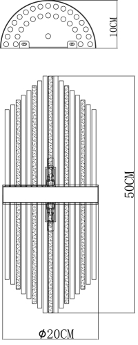 Настенный светильник Arte Lamp Acapulco A1007AP-2GO