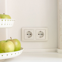 Розетка с заземлением, без рамки Werkel перламутровый рифленый W1171013