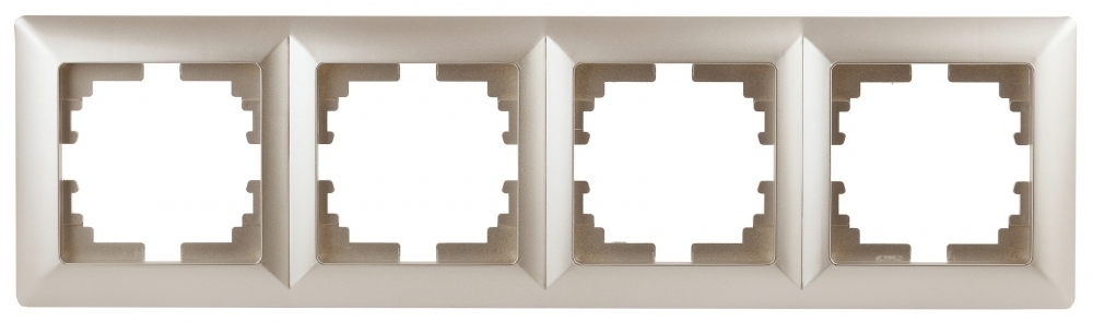 Рамка 4-постовая ЭРА Intro Solo шампань 4-504-04 Б0043427