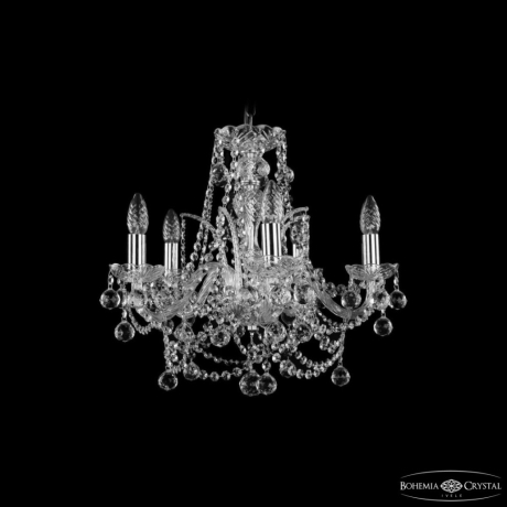 Подвесная люстра Bohemia Ivele Crystal 1411 1411/5/160 Ni Balls 