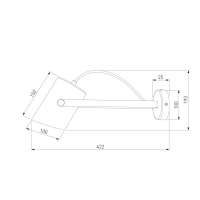 Светильник на штанге Eurosvet Italio 20092/1 черный/античная бронза