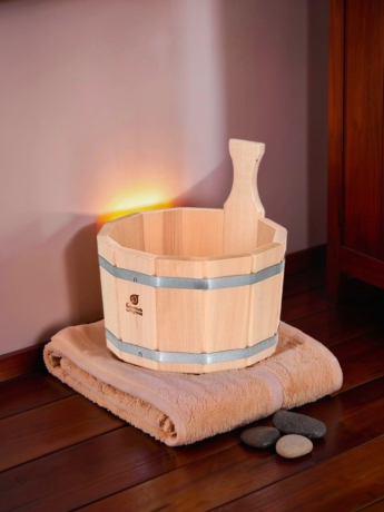 Нарушена упаковка! <296351> Ушат ''шайка'' 5 л, липа, ''Банные штучки'' 3357