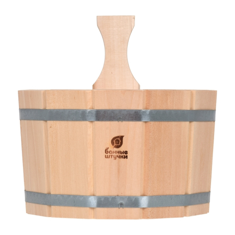 Нарушена упаковка! <296351> Ушат ''шайка'' 5 л, липа, ''Банные штучки'' 3357