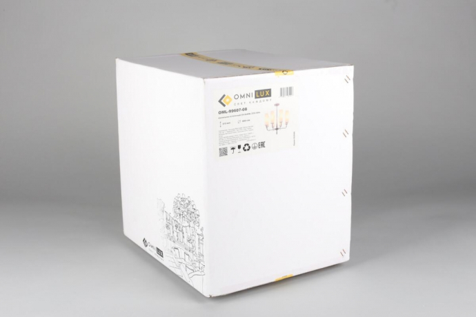 Люстра на штанге с лампочками Omnilux OML-99607-08+Lamps 