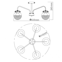 Потолочная люстра De City Вита 220012905