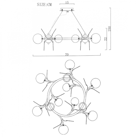 Подвесная люстра Imperiumloft MATISSE MATISSE-R01 